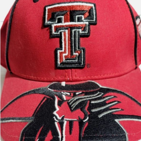 Texas Tech University Red Raiders College Adjustable Cap - Masked Rider/Double T - Picture 1 of 12